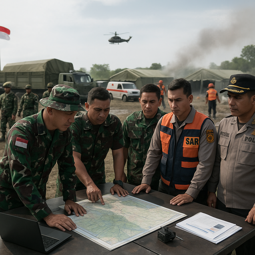 Respons Cepat Bencana, Kodam IX/Udayana Gelar Latihan Gabungan