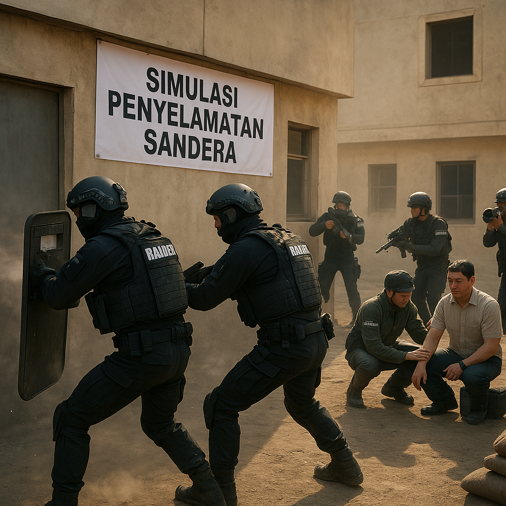 Bedah Taktik Raid: Prosedur Serangan Kilat Satuan Raider pada Simulasi Penyelamatan Sandera