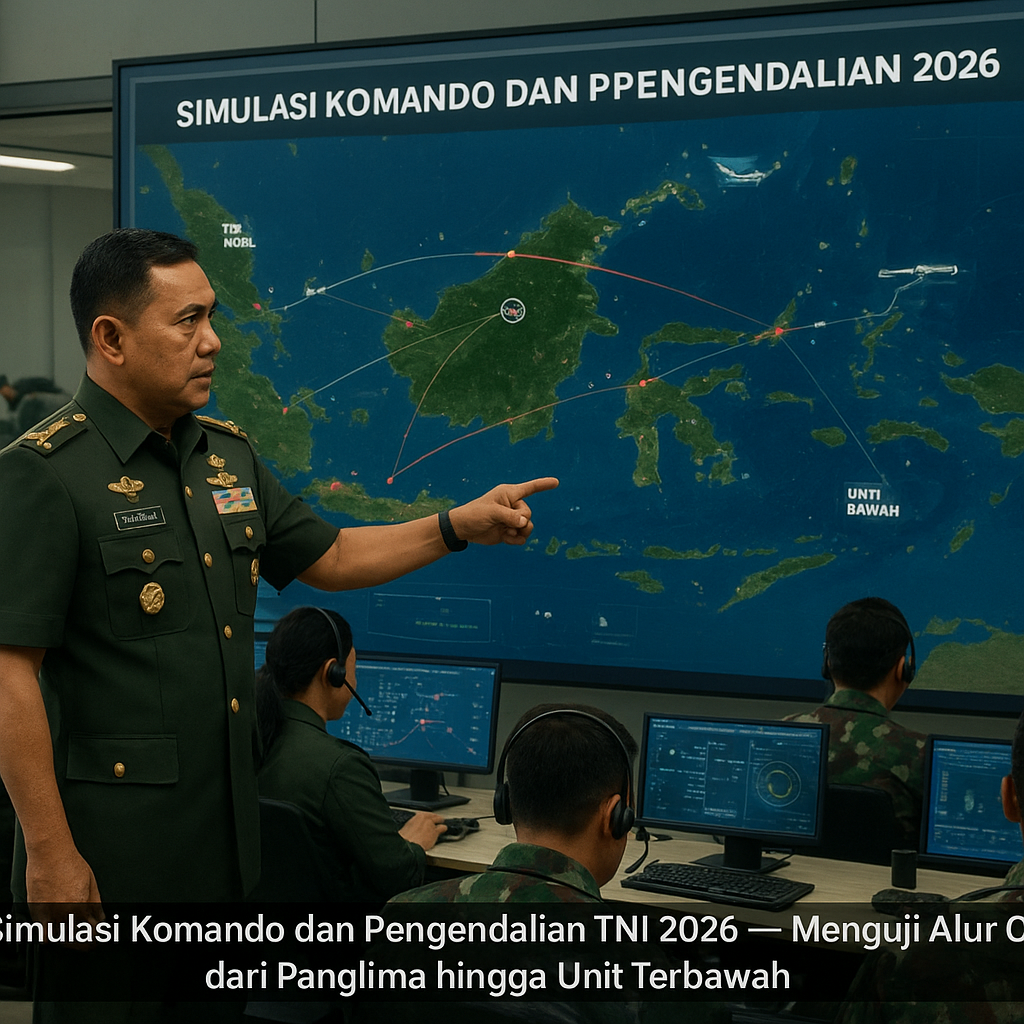 Simulasi Komando dan Pengendalian: Skema Terpadu Pengujian Sistem Komando dari Panglima Hingga Unit Terbawah