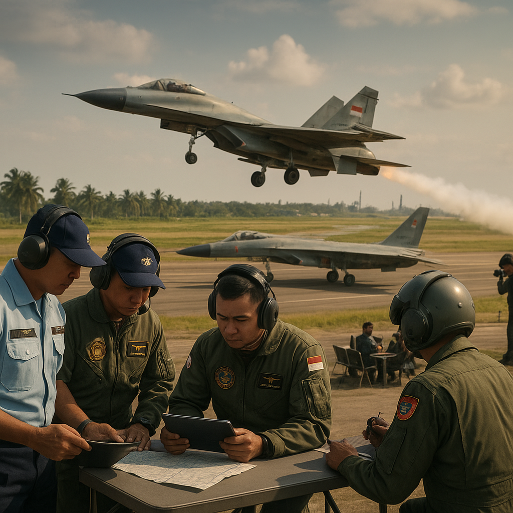 Skadron Udara 14 Lanjutkan Latihan Penembakan Rudal Udara-ke-Udara di Dumai