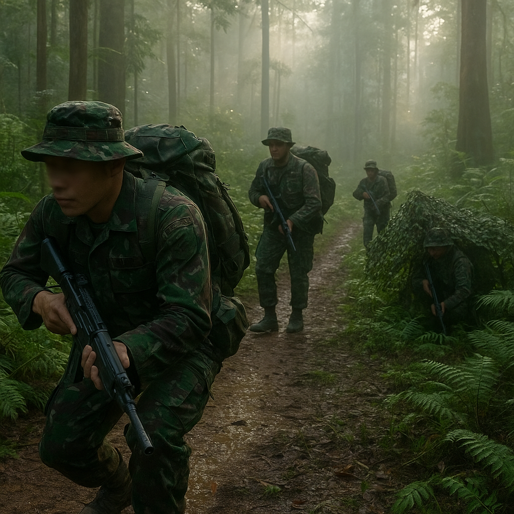 Kodam XII/Tanjungpura Gelar Latihan Gerilya Terintegrasi di Hutan Kalimantan