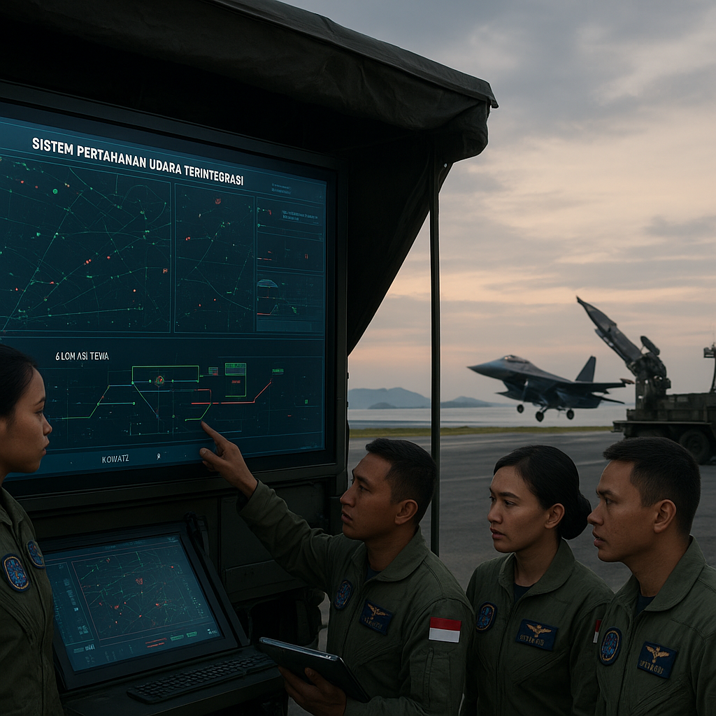 TNI AU Uji Coba Sistem Pertahanan Udara Integratif di Natuna