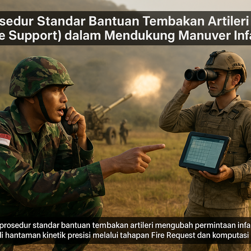 Prosedur Standar Bantuan Tembakan Artileri (Fire Support) dalam Mendukung Manuver Infantri