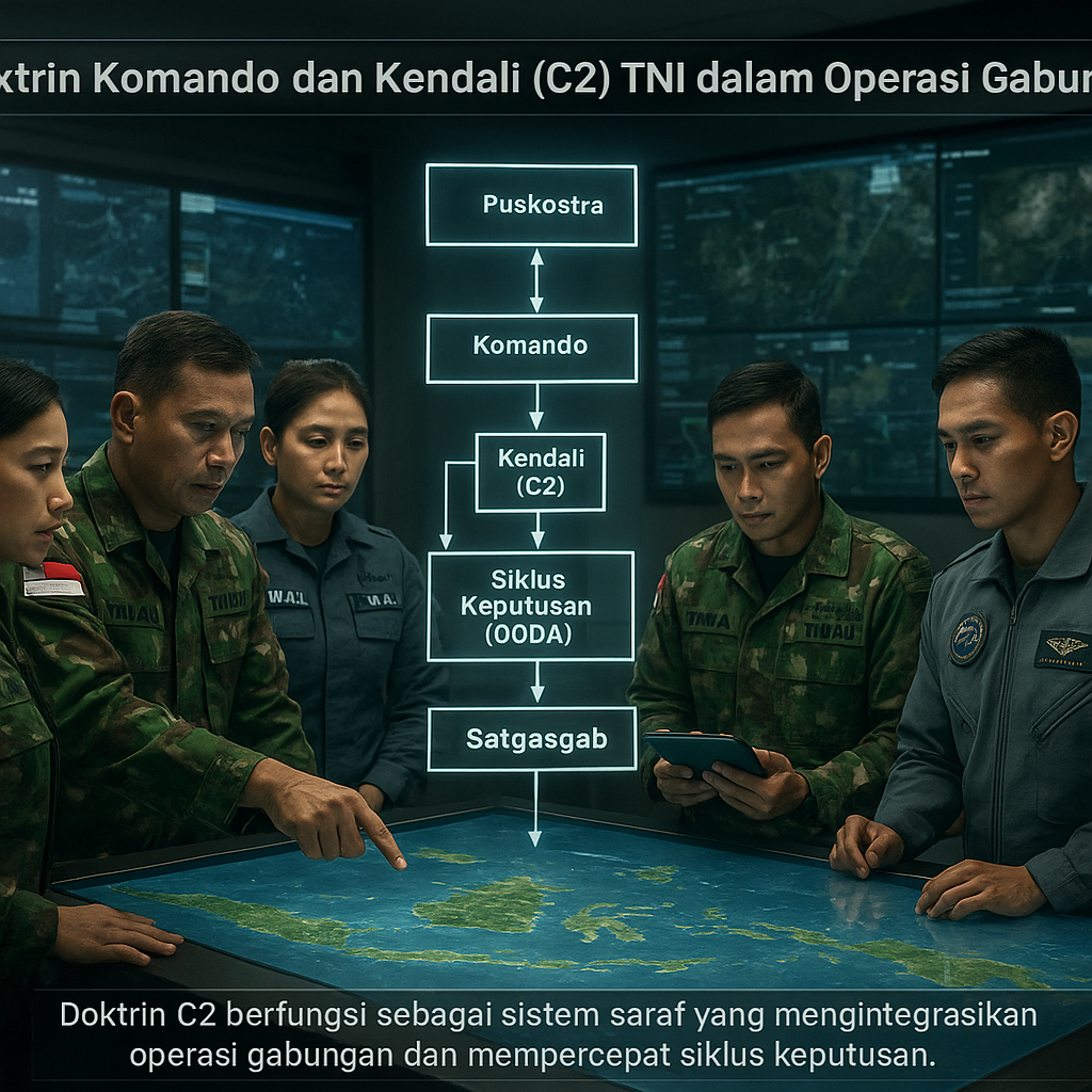 Doktrin Komando dan Kendali (C2) TNI dalam Operasi Gabungan: Struktur dan Alur Informasi