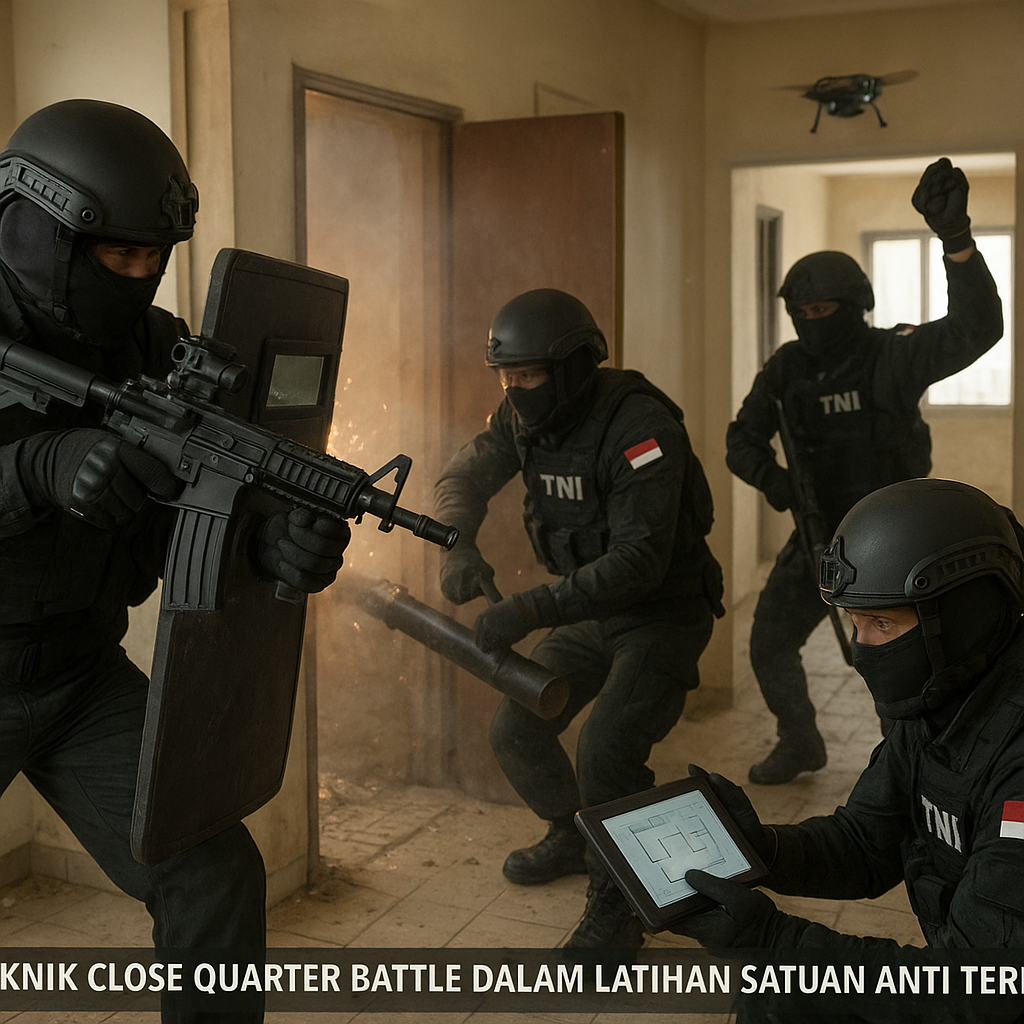 Teknik Close Quarter Battle dalam Latihan Satuan Anti Teror TNI