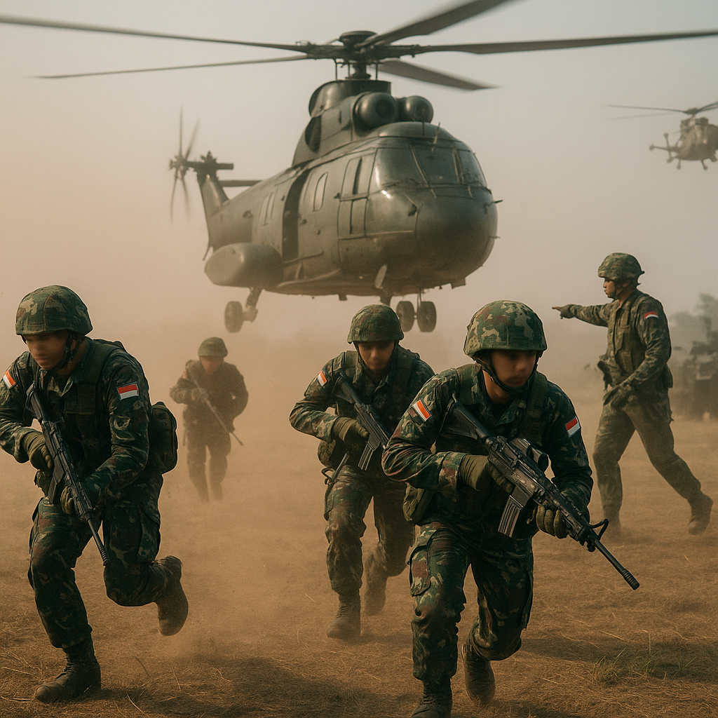Prosedur Air Assault Operation dalam Latihan Batalyon Kavaleri TNI AD
