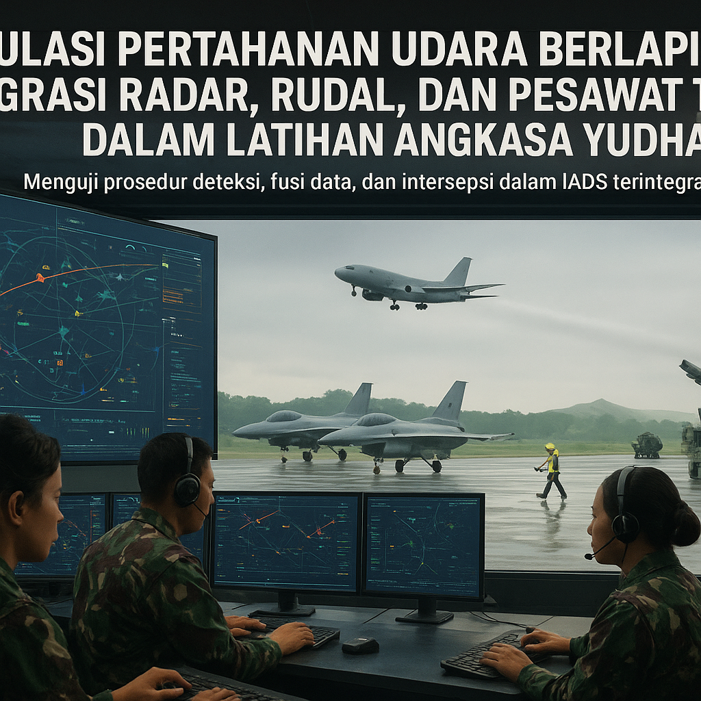 Simulasi Pertahanan Udara Berlapis: Integrasi Radar, Rudal, dan Pesawat Tempur dalam Latihan Angkasa Yudha