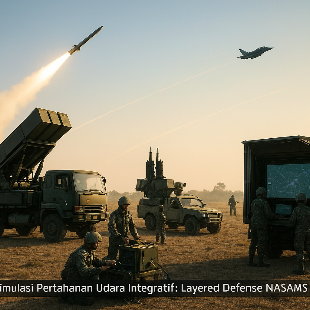 Simulasi Pertahanan Udara Integratif: Konsep Layering Defense dengan Rudal NASAMS & CAIRA