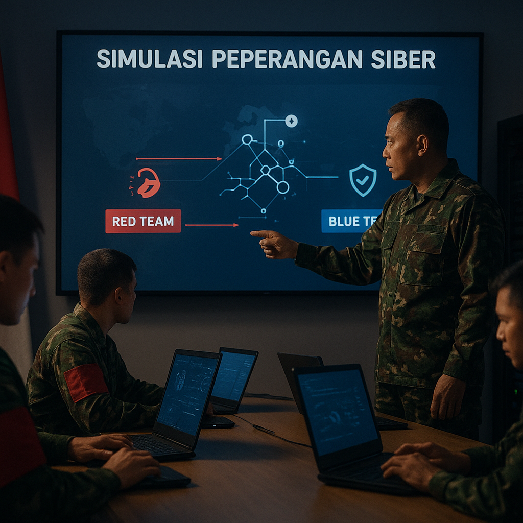 Simulasi Peperangan Siber dalam Latihan TNI: Skema Serangan dan Pertahanan Jaringan