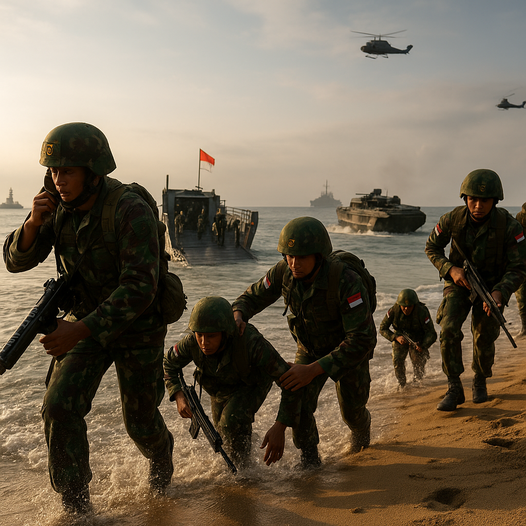 Prosedur Standar Operasi Pendaratan Amfibi Korps Marinir TNI AL