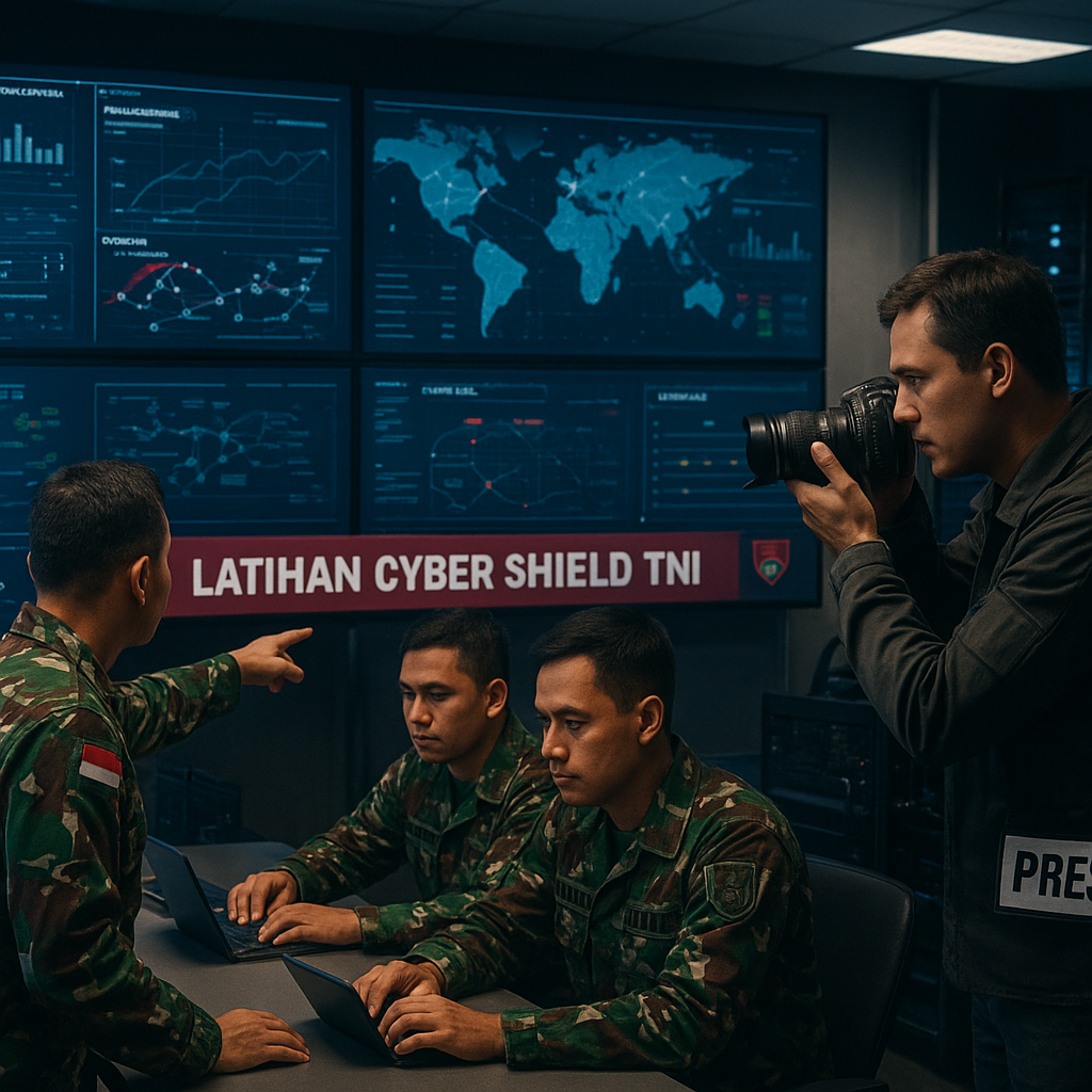 Simulasi Serangan Siber TNI dalam Latihan Cyber Shield