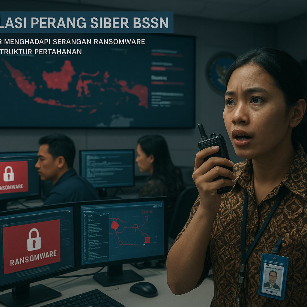 Simulasi Perang Siber BSSN: Prosedur Menghadapi Serangan Ransomware ke Infrastruktur Pertahanan