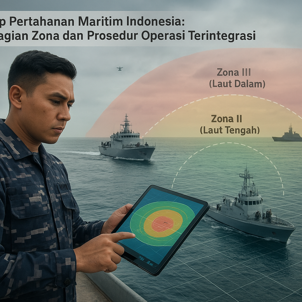 Konsep Pertahanan Maritim Indonesia: Pembagian Zona dan Prosedur Operasi Terintegrasi