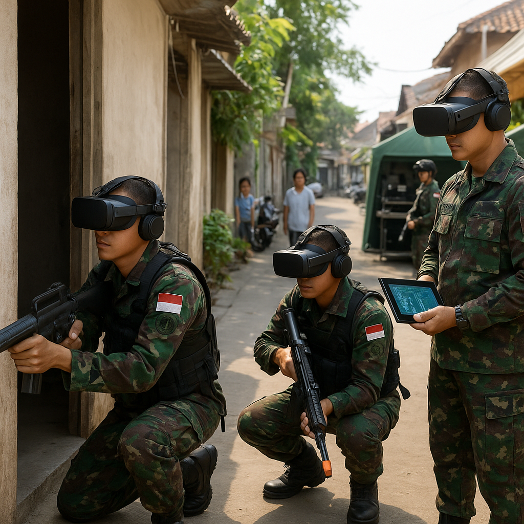 Kodam V/Brawijaya Latihan Simulasi Pertempuran Perkotaan dengan Sistem VR Terintegrasi