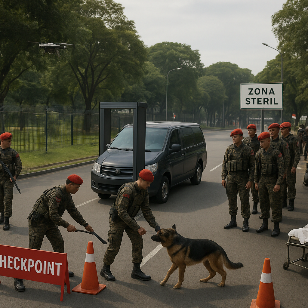 Latihan Taktis Pengamanan VVIP oleh Kopassus: Prosedur Checkpoint dan Evakuasi Cepat