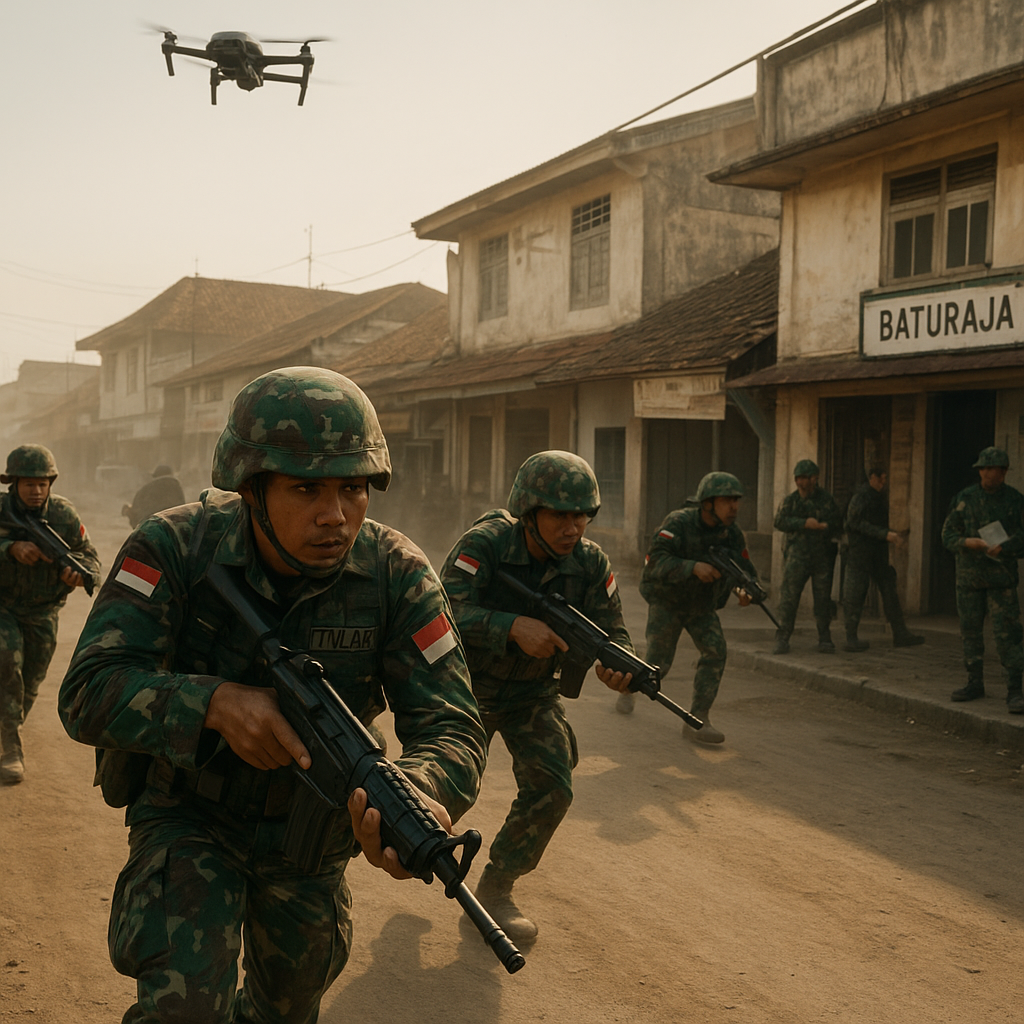 TNI AD Latihan Manuver Gabungan Sektor Baturaja: Bedah Taktik Formasi V dan Baji