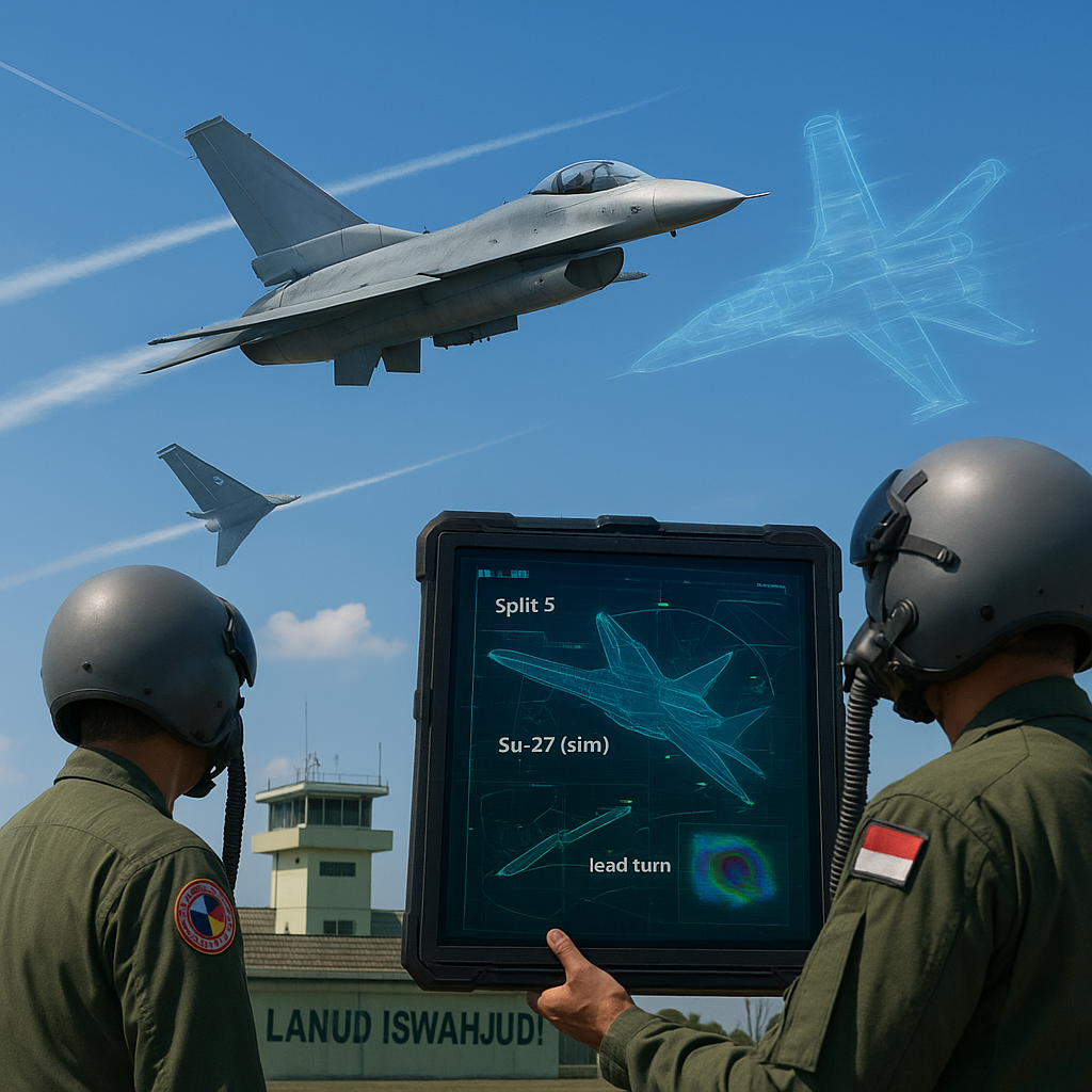 Simulasi AI untuk TNI AU: Tahapan Latihan Dogfight F-16 di Lanud Iswahjudi