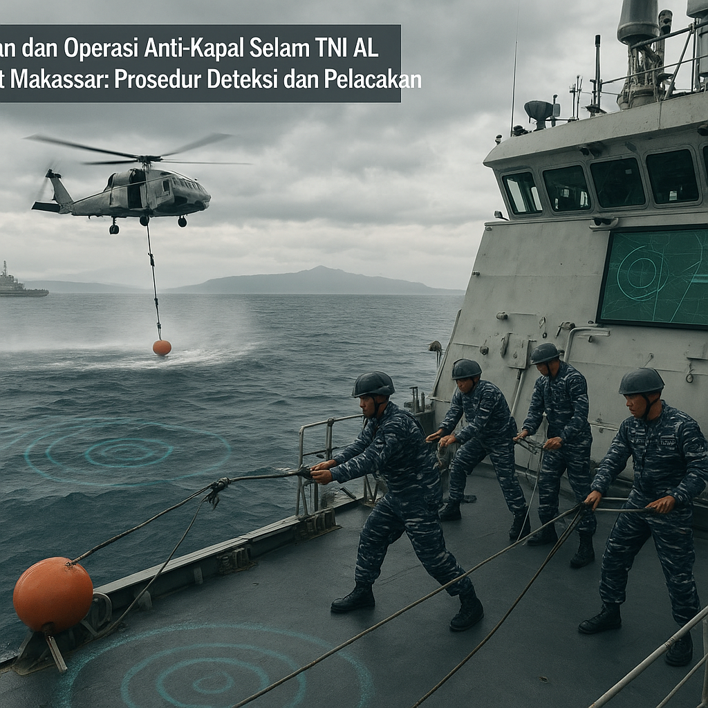 Latihan dan Operasi Anti-Kapal Selam TNI AL di Selat Makassar: Prosedur Deteksi dan Pelacakan