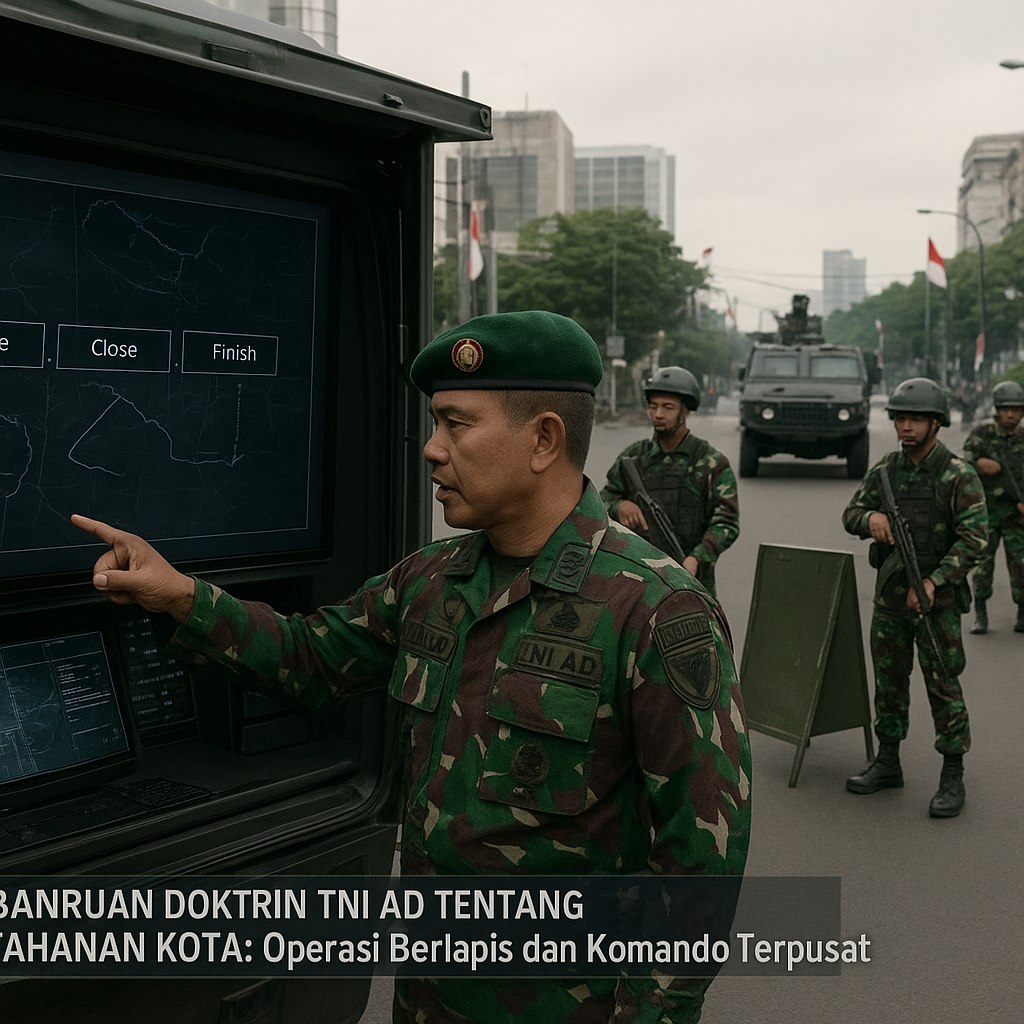 Pembaruan Doktrin TNI AD tentang Pertahanan Kota: Operasi Berlapis dan Komando Terpusat