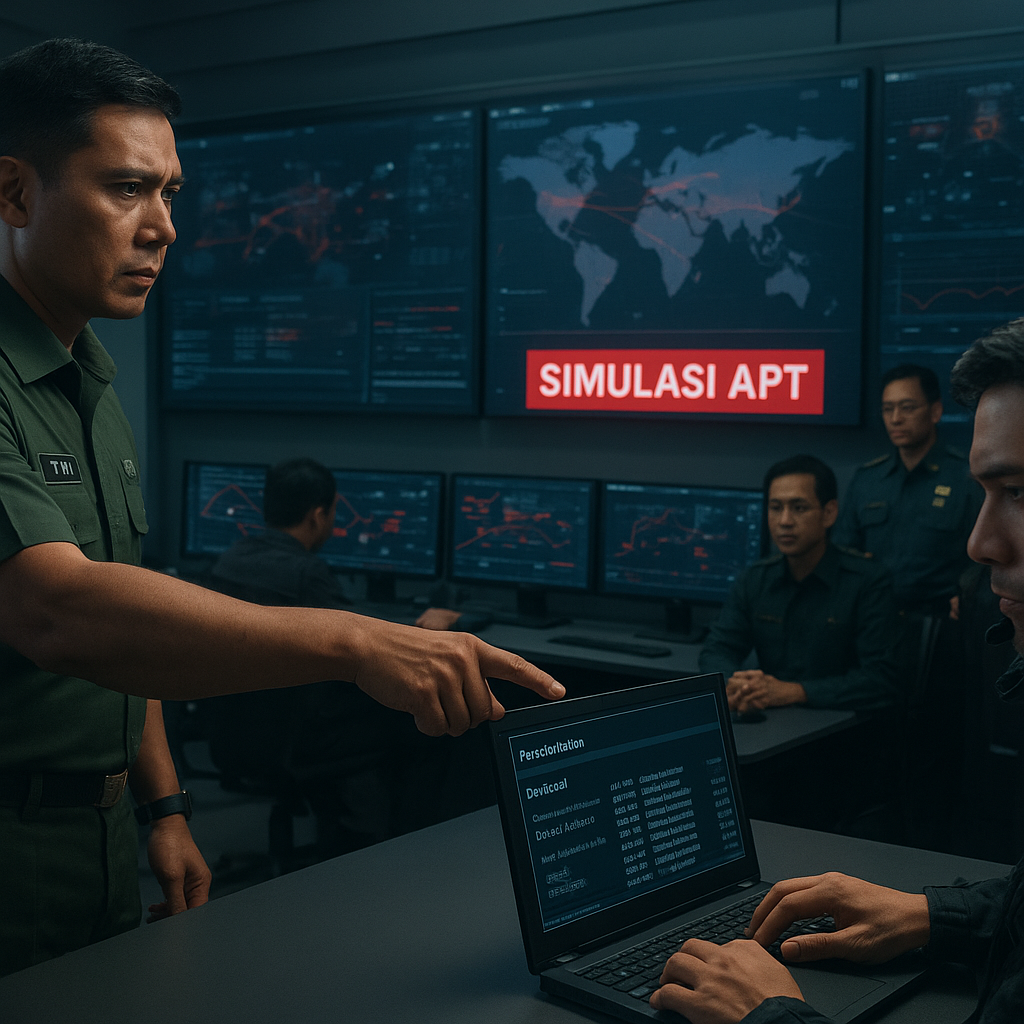 TNI Gelar Latihan Cyber Defence Terpadu: Simulasi Serangan Terhadap Komunikasi Strategis