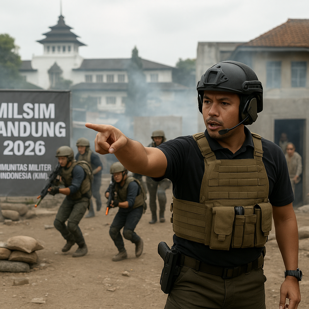 MilSim Bandung 2026: Komunitas Taktik Lokal Gelar Simulasi Pertempuran Kota dengan Prosedur Militer