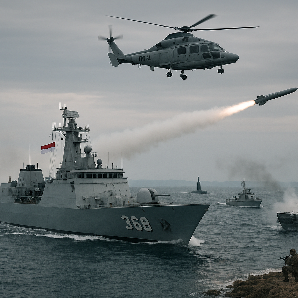 Simulasi Pertempuran Laut: TNI AL Latihan Anti-Akses Area Denial (A2/AD)