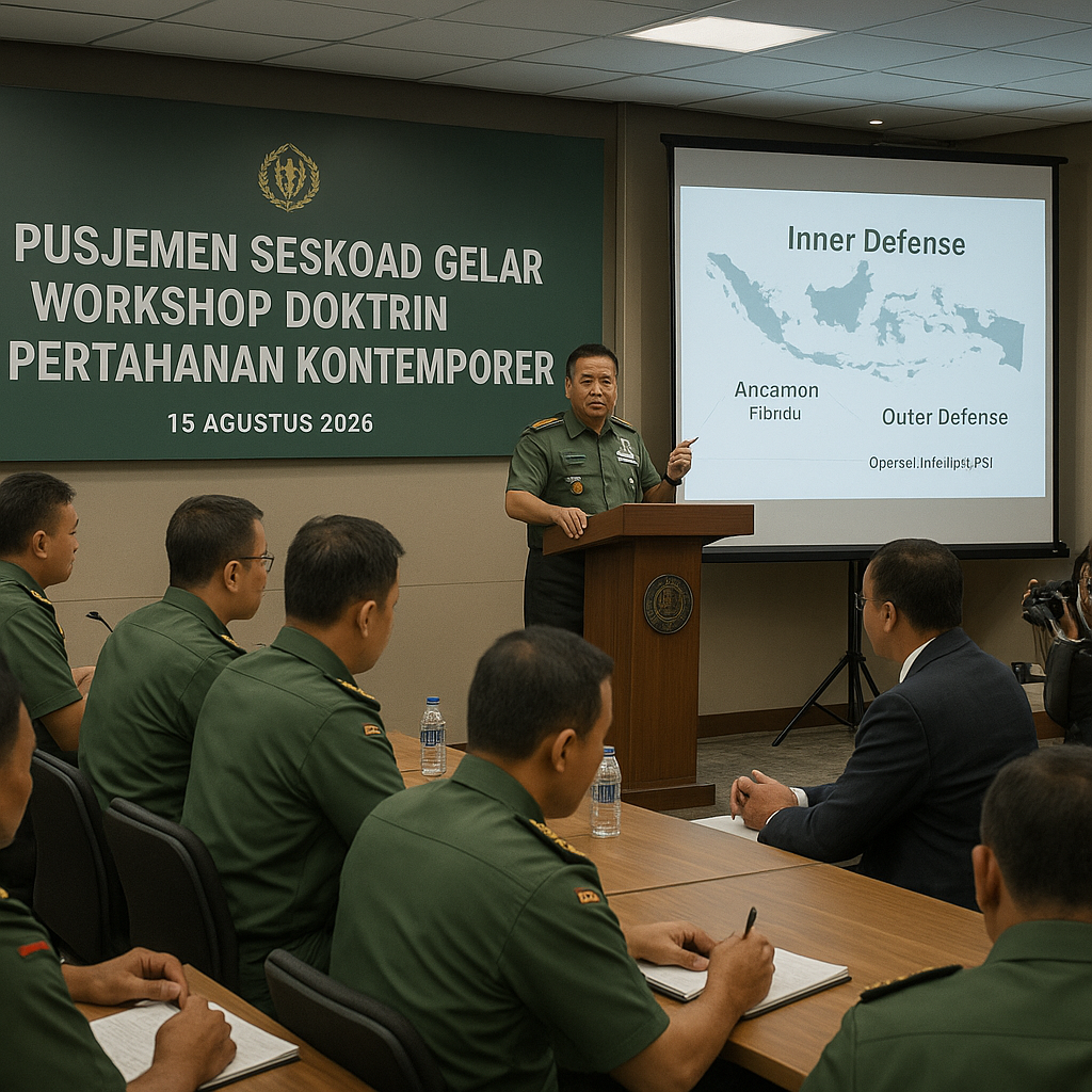 Pusjemen Seskoad Gelar Workshop Doktrin Pertahanan Kontemporer