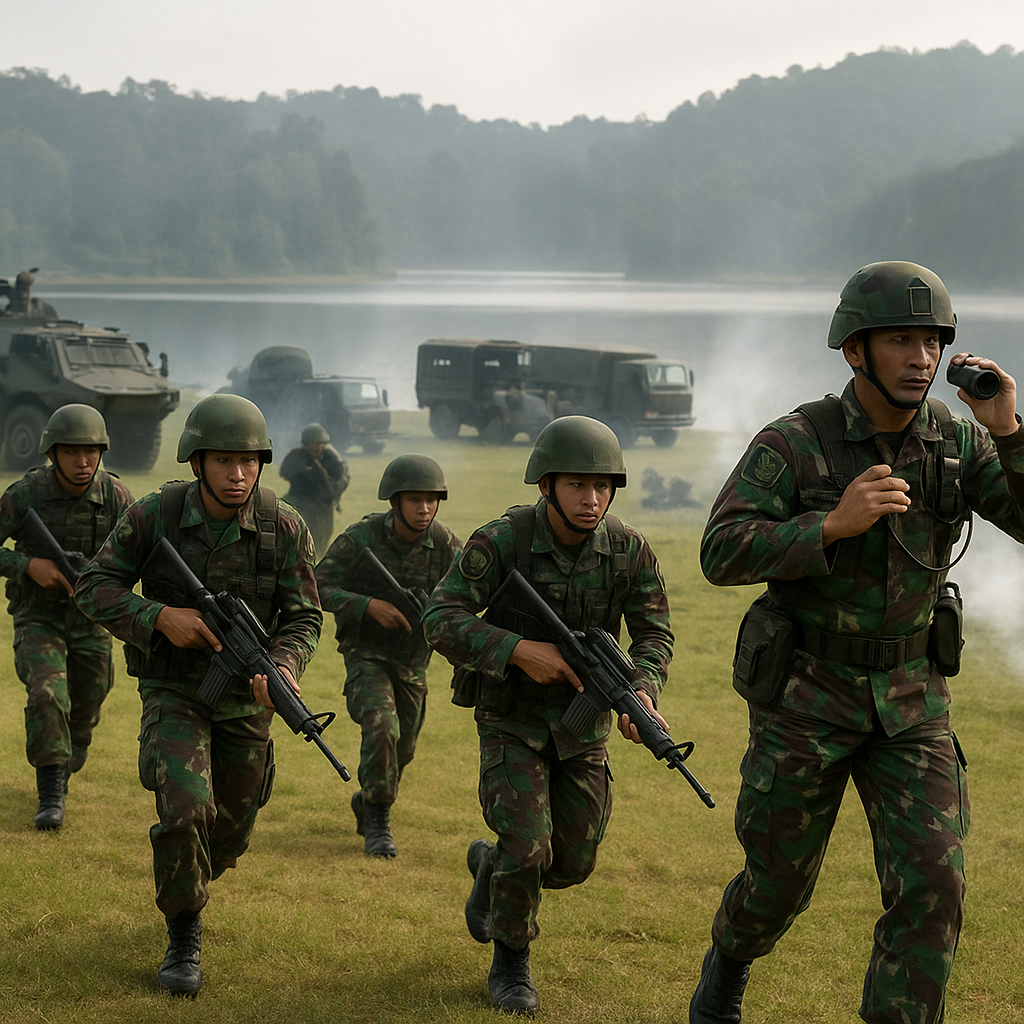 Kodam III/Siliwangi Gelar Latihan Taktis Manuver Batalyon Infanteri di Situ Patenggang