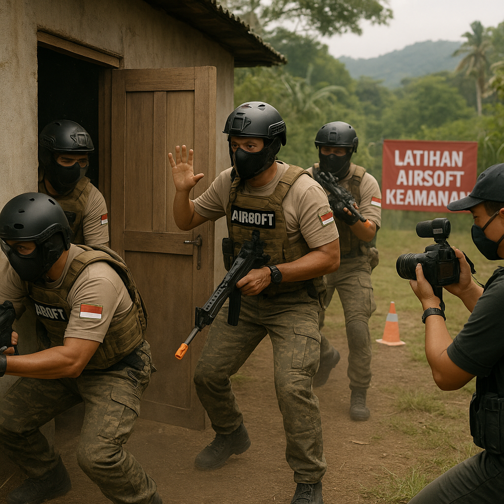 Komunitas Militer Indonesia Gelar Simulasi Airsoft Gun di Sentul: Teknik Sektor dan Penguasaan Ruangan