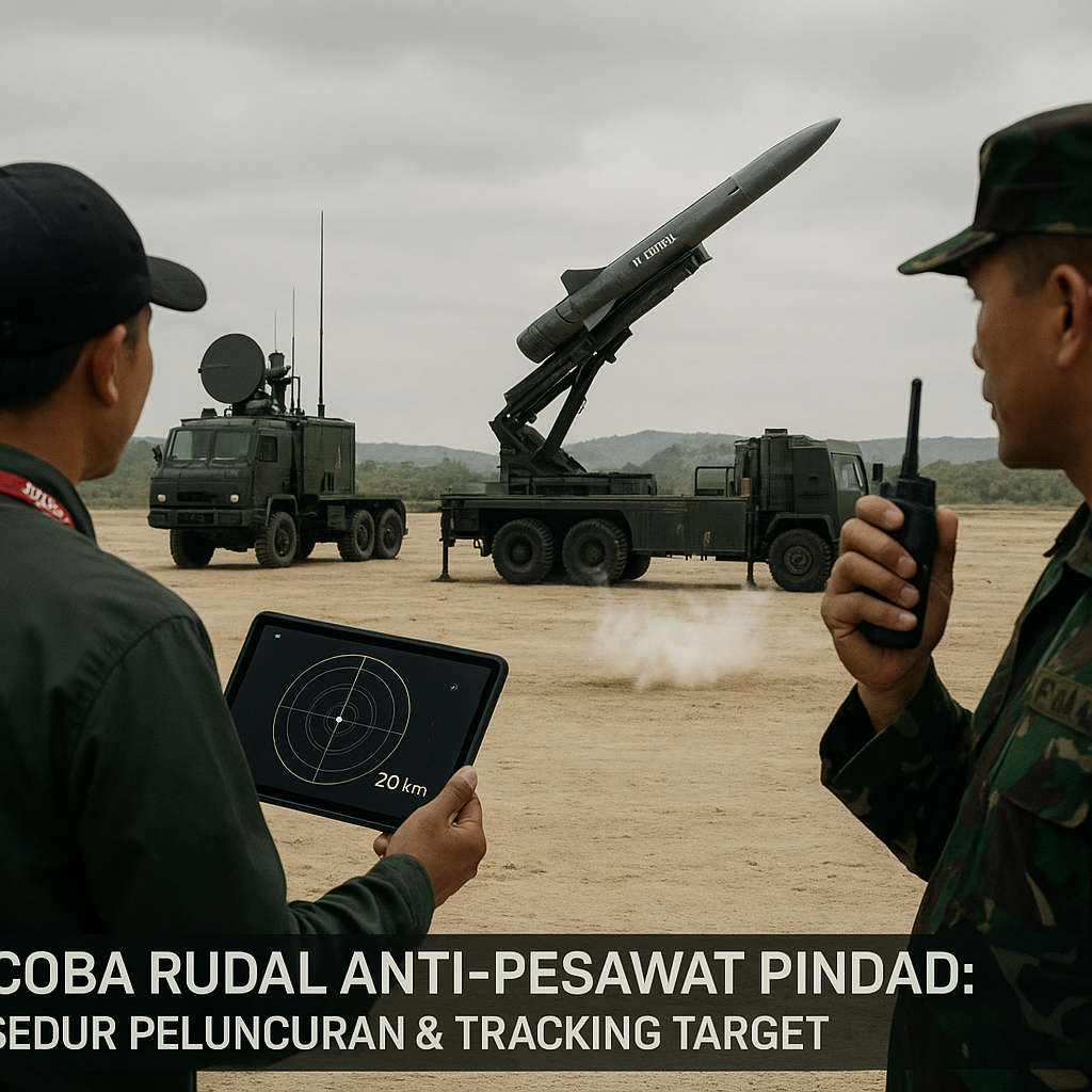 Uji Coba Rudal Anti-Pesawat Pindad: Prosedur Peluncuran & Tracking Target