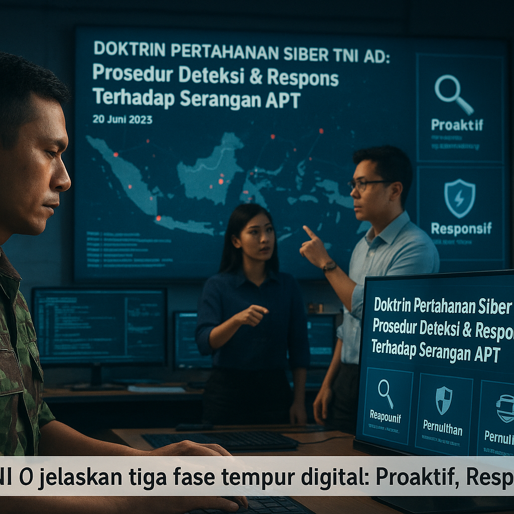 Doktrin Pertahanan Siber TNI AD: Prosedur Deteksi & Respons Terhadap Serangan APT
