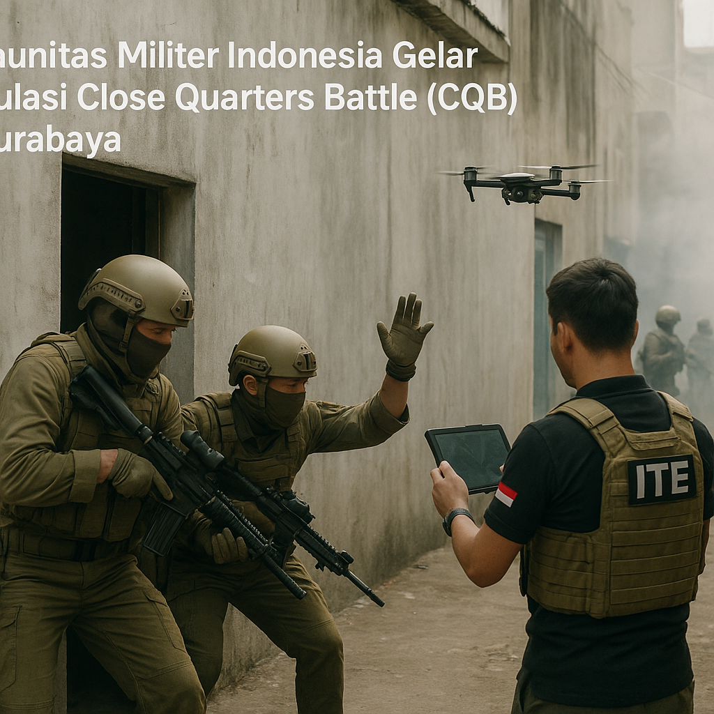 Komunitas Militer Indonesia Gelar Simulasi Close Quarters Battle (CQB) di Surabaya