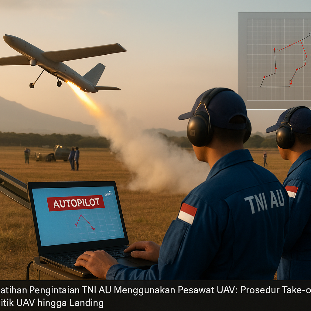 Latihan Pengintaian TNI AU Menggunakan Pesawat UAV: Prosedur Take-off, Titik UAV hingga Landing