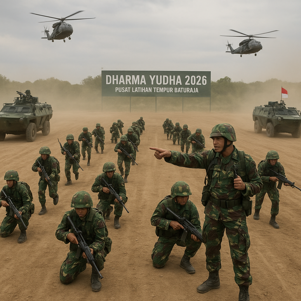 Bedah Taktik Formasi Segitiga Terbalik dalam Latihan Gabungan Dharma Yudha 2026