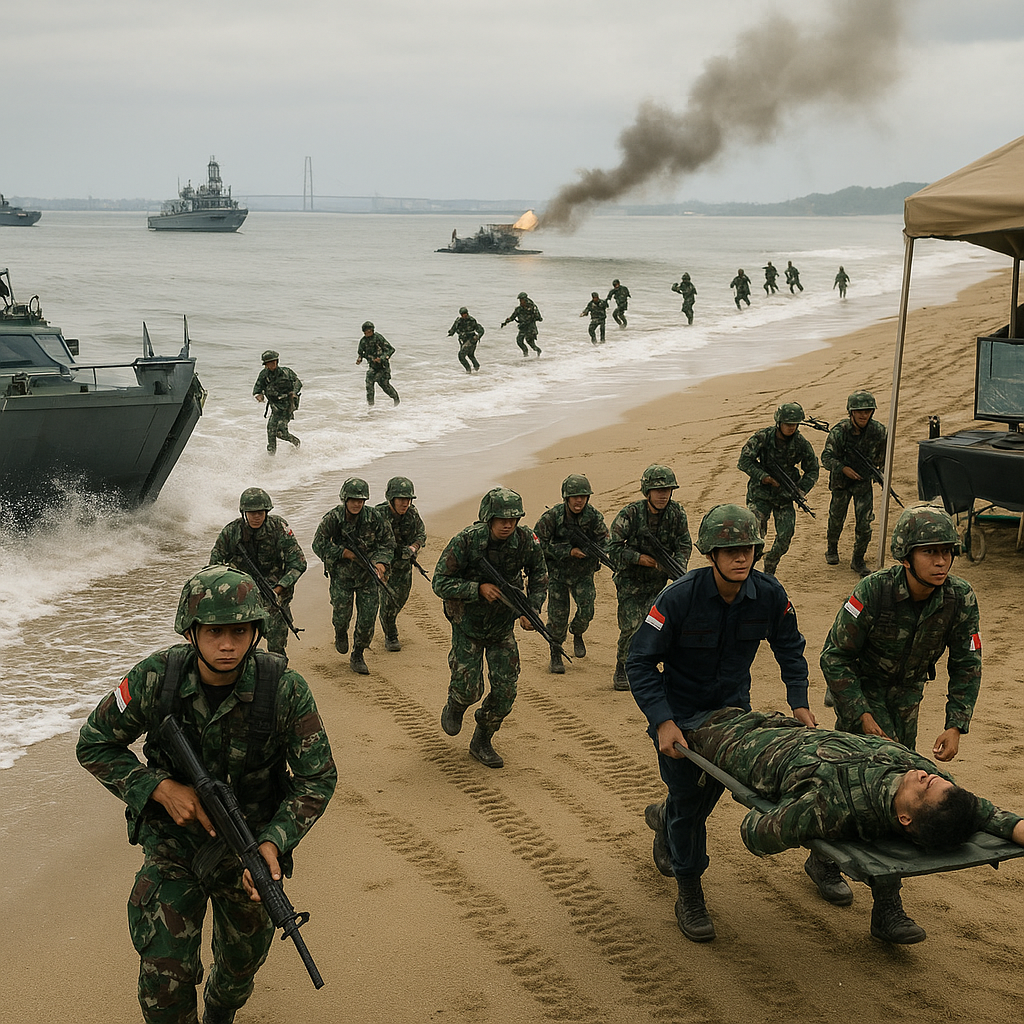 Simulasi Operasi Amfibi TNI AL Menggunakan Virtual Battlespace 4.0
