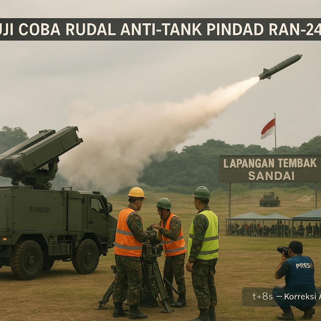 Uji Coba Rudal Anti-Tank Pindad RAN-240: Prosedur dan Spesifikasi Teknis