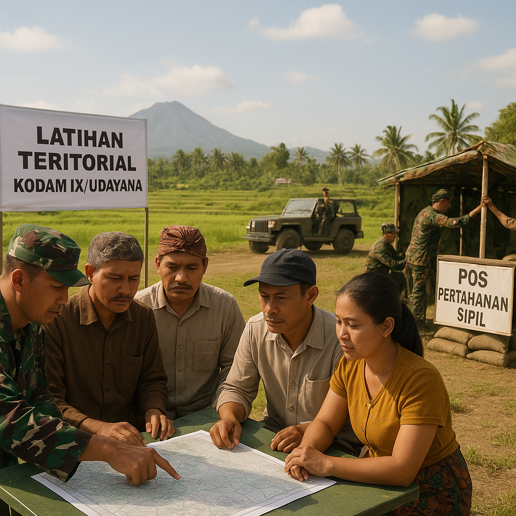 Implementasi Doktrin Pertahanan Rakyat Semesta dalam Latihan Teritorial Kodam IX/Udayana