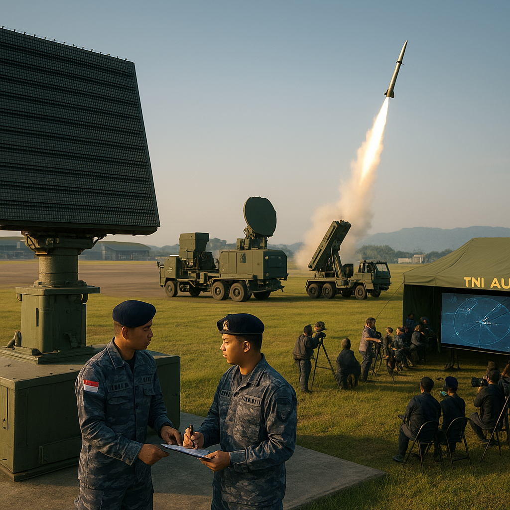 TNI AU Gelar Simulasi Pertahanan Udara dengan Sistem Radar Terintegrasi