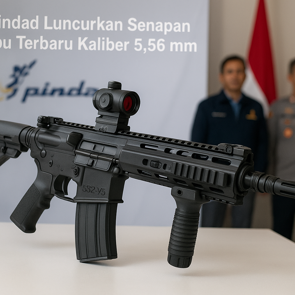 PT Pindad Luncurkan Senapan Serbu Terbaru Kaliber 5,56 mm dengan Aksesori Taktis