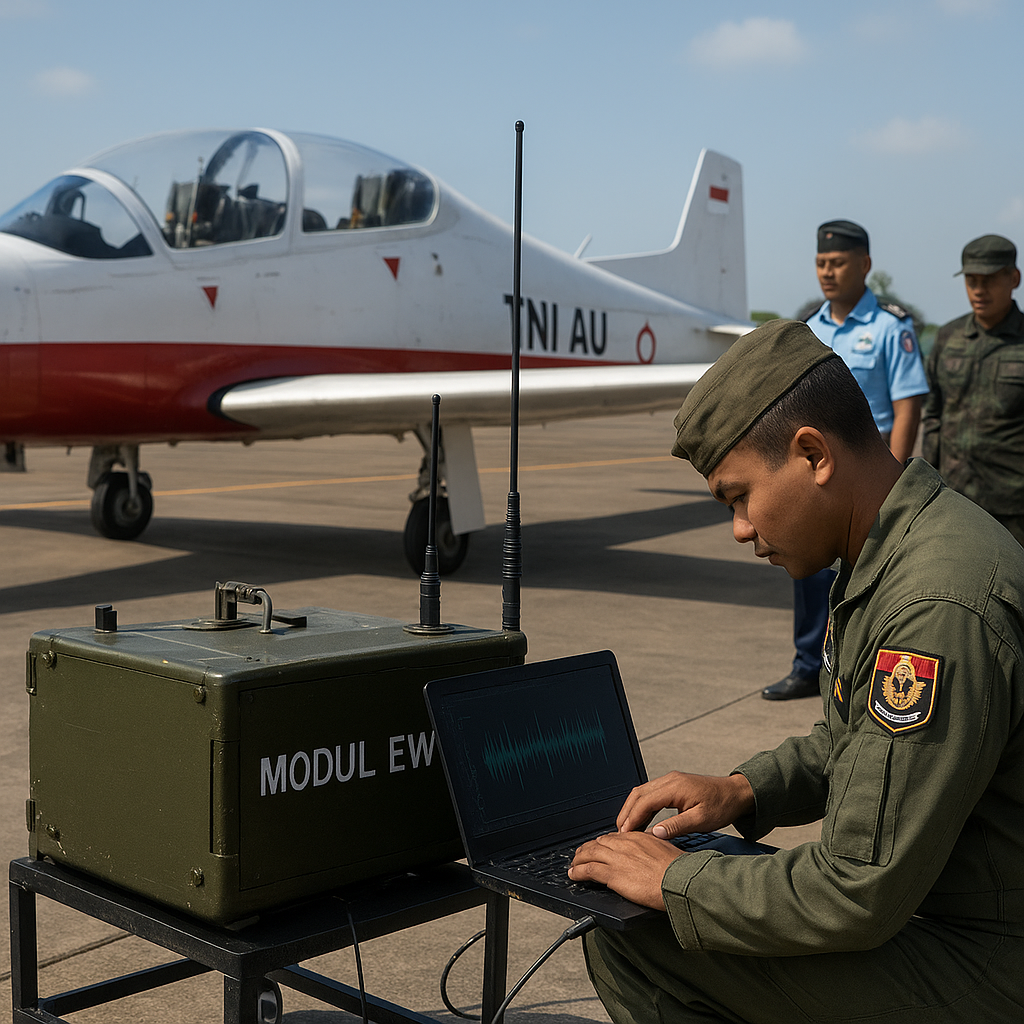 Dislitbangau TNI AU Kembangkan Modul Elektronik Warfare untuk Pesawat Latih