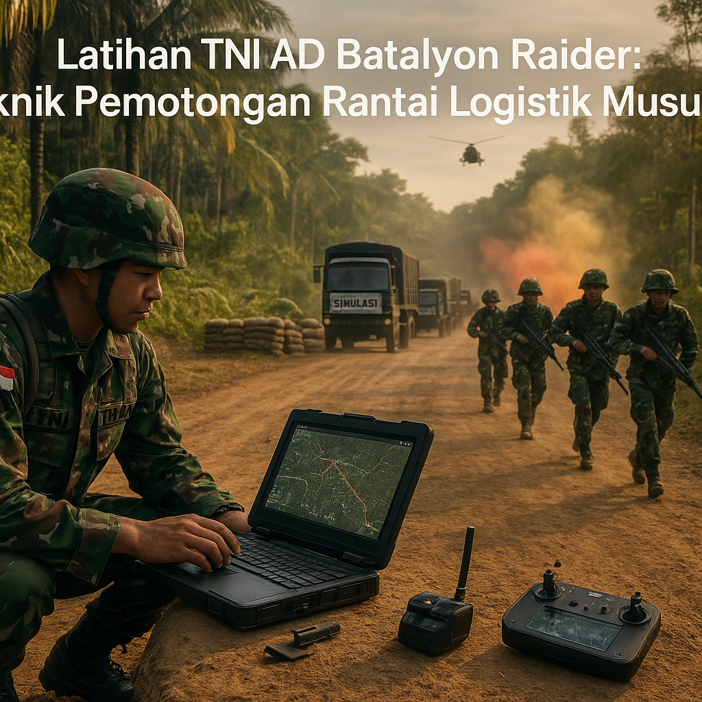 Latihan TNI AD Batalyon Raider: Teknik Pemotongan Rantai Logistik Musuh
