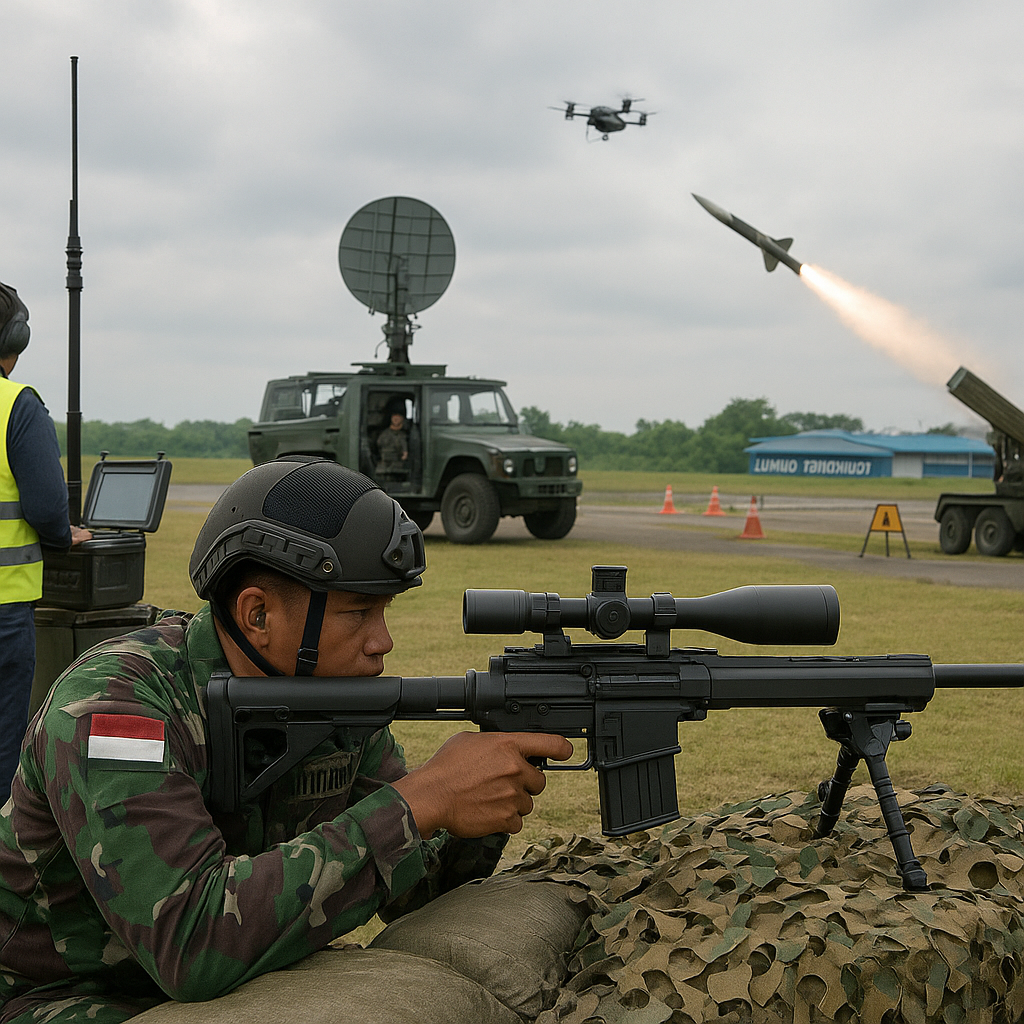 Simulasi Pertahanan Pangkalan Udara: Prosfeur Respons Terhadap Serangan Drone