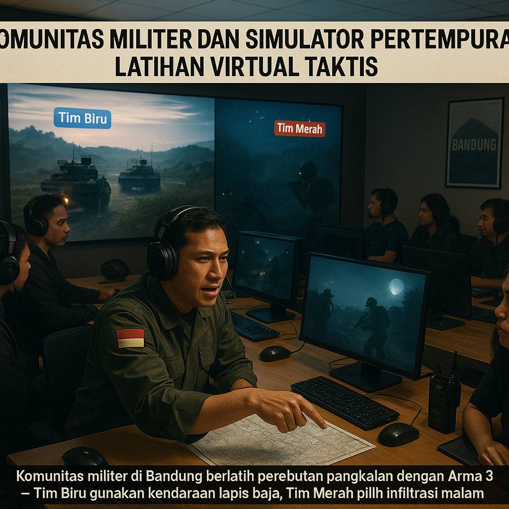 Komunitas Militer dan Simulator Pertempuran: Latihan Virtual Taktis