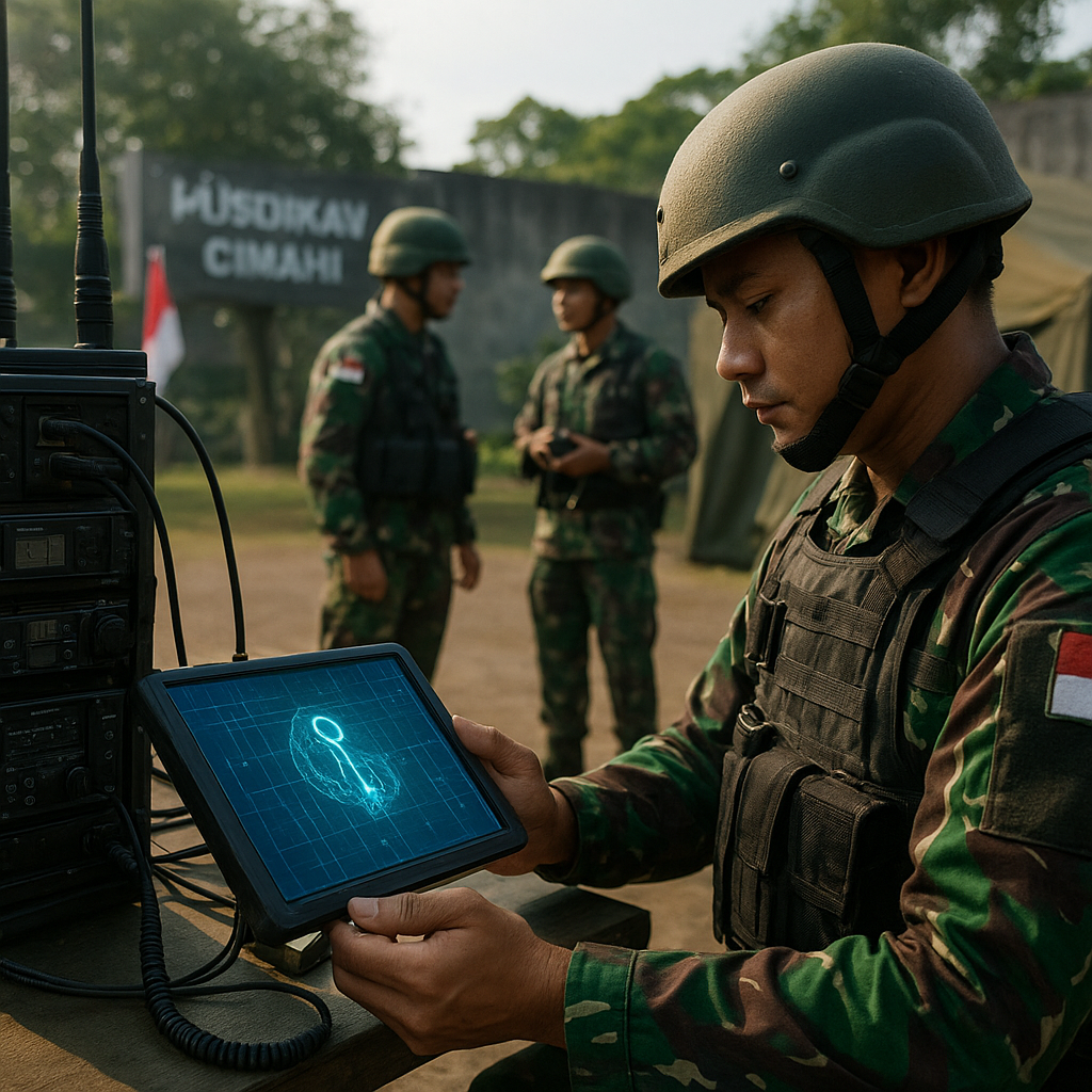 TNI AD Uji Coba Sistem Komunikasi Taktis Generasi Baru
