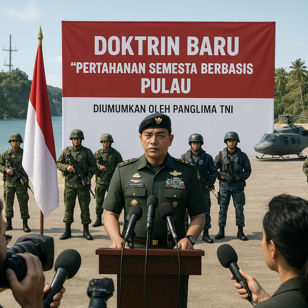 Doktrin Baru: 'Pertahanan Semesta Berbasis Pulau' Di umumkan oleh Panglima TNI