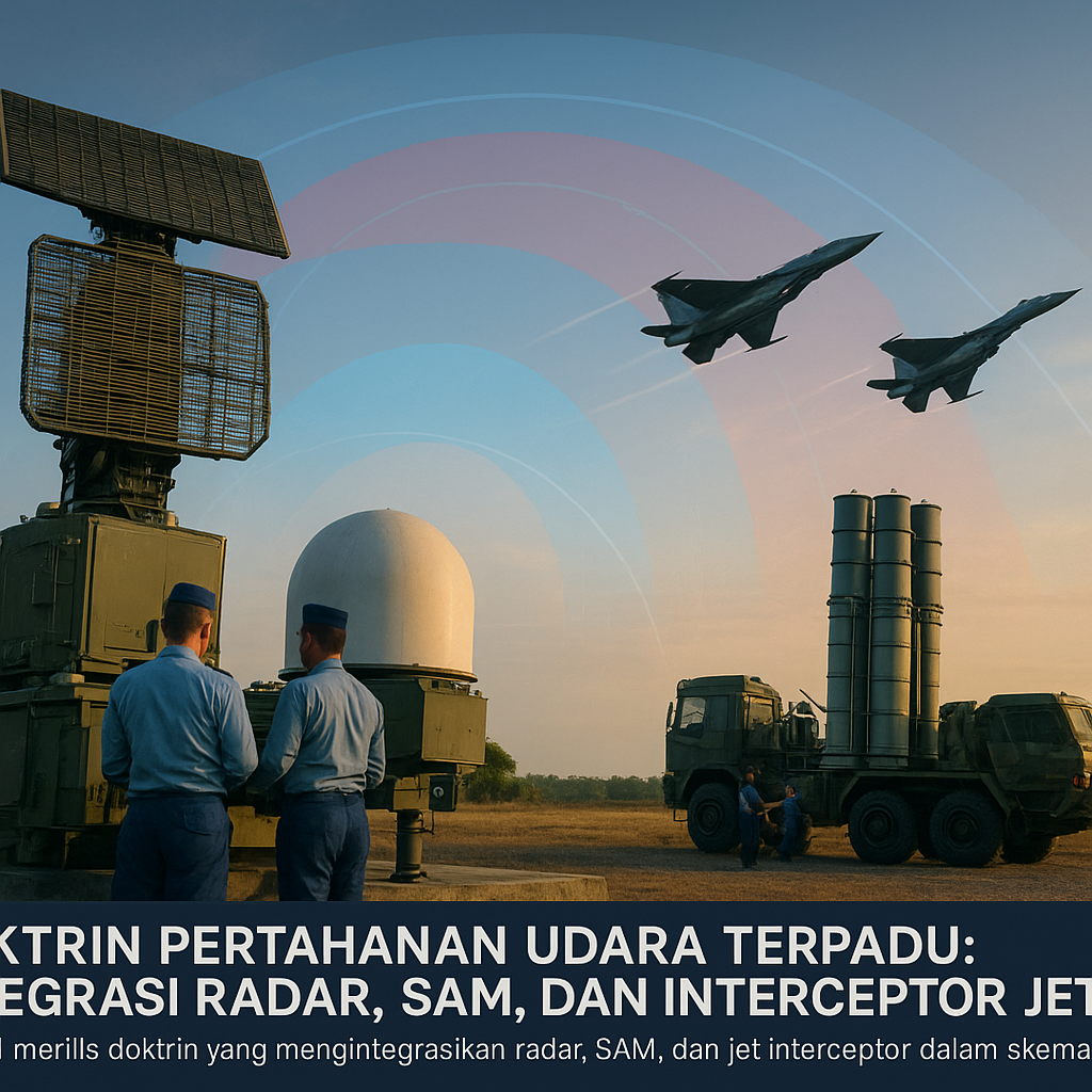 Doktrin Pertahanan Udara Terpadu: Integrasi Radar, SAM, dan Interceptor Jet TNI AU