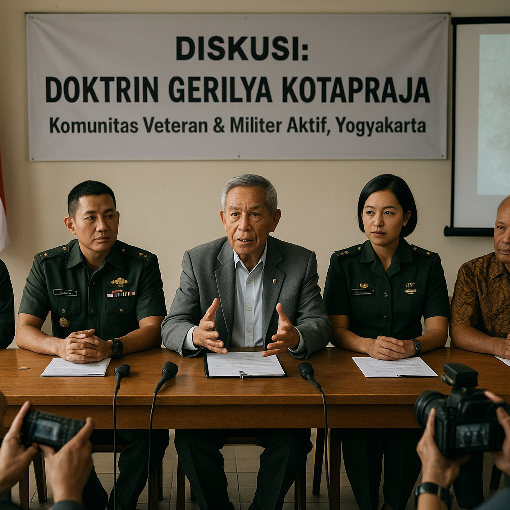 Komunitas Veteran dan Militer Aktif Gelar Diskusi Doktrin Gerilya Kotapraja