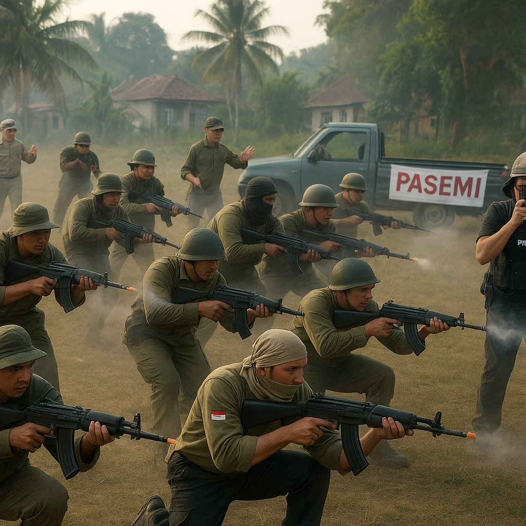 Komunitas Wargames Militer Gelar Simulasi Battledrill Formasi Menderu Tingkat Lanjut