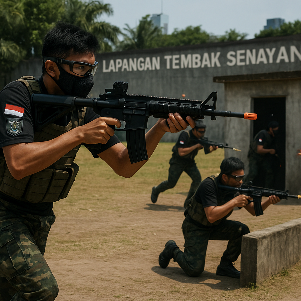Komunitas Airsoft Gun Gelar Latihan Battle Drill: Teknik Moving and Shooting dan Covering Fire