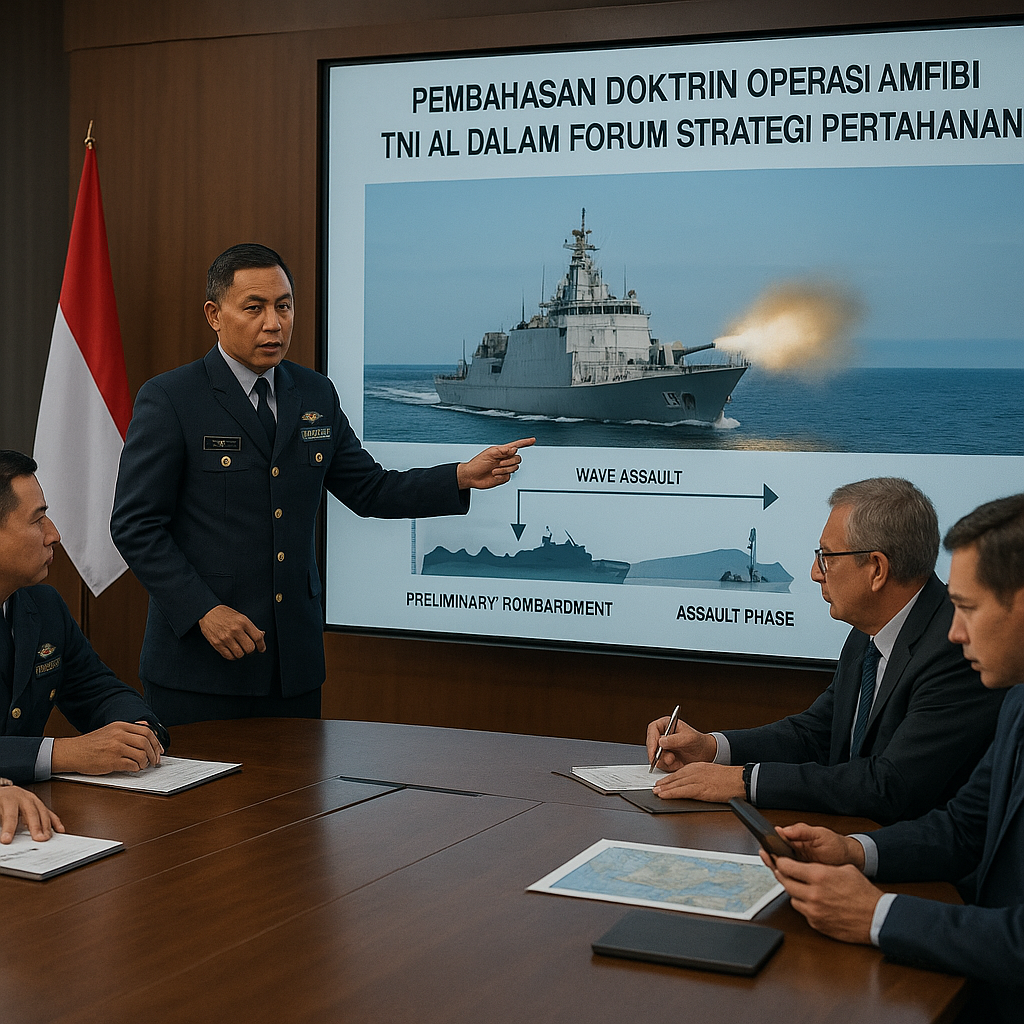 Pembahasan Doktrin Operasi Amfibi TNI AL dalam Forum Strategi Pertahanan